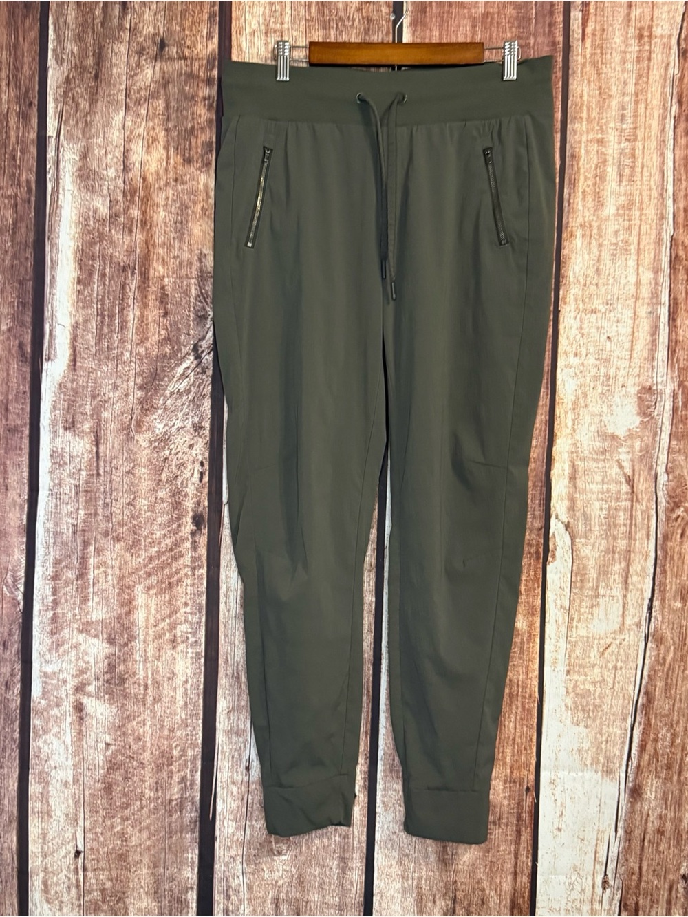Athletic Works Olive Drawstring Jogger Pants